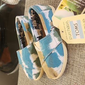 Toms Toddler Classic Printed Canvas shoes kids T10